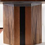 Tavolo di quercia in resina realizzato da Alessandro Caccese